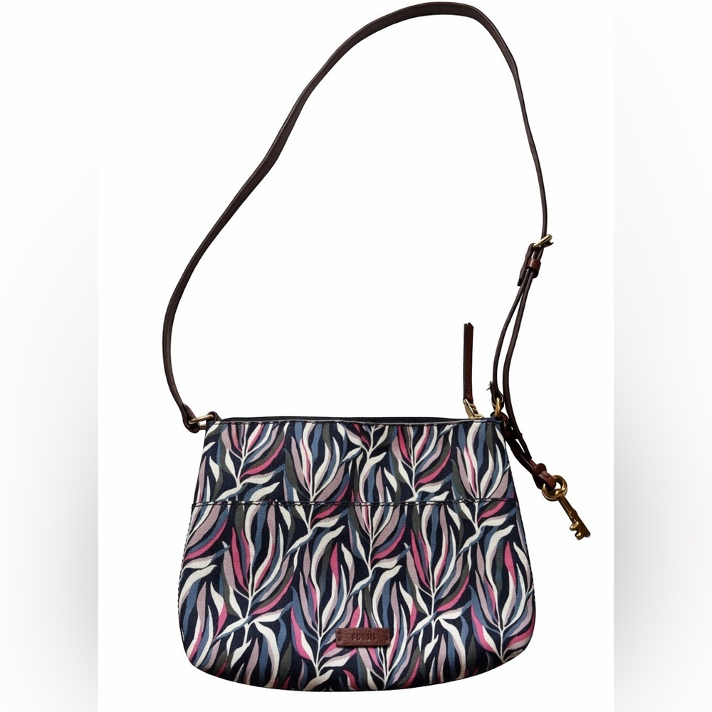 Fossil Leather Crossbody Bag Pattern Boho bag - Picture 14 of 14